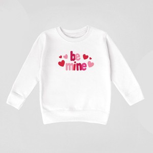 Be Mine Knit Print - Toddler Graphic Sweatshirt - 1 of 4