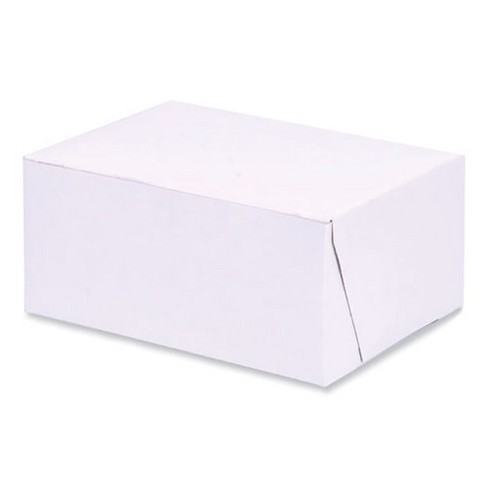 SCT Bakery Boxes, Standard, 6 x 4.45 x 2.75, White, Paper, 250/Carton - image 1 of 4