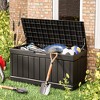 LACOO 82 Gal. Outdoor Storage Resin Deck Box - 3 of 4