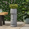 Okak Handmade Head Flower Planter for Indoor 9.5"x 9.5"x 24", Unique Plants Accent Face Flower Pot Stylish Plant Pots for Outdoor Graden - 2 of 4