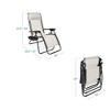 Best Choice Products Set of 2 Zero Gravity Lounge Chair Recliners for Patio, Pool w/ Cup Holder Tray - 2 of 4