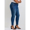 Avenue Women's Plus Size La Luna Zip Detail Skinny Leg Jean - 4 of 4