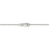 Black Bow Jewelry 1mm Sterling Silver Flat Cable Chain Necklace - 4 of 4