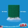 Lola Products Pot Brite Scouring Fiber Pad, Durable Nylon & Polyester Scrub Pad, 4" x 6" Cleaning Pads, Removes Grease & Baked-On Foods, 18 Pack - 4 of 4