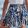 Women's Stylish Zebra Print Drawstring Shorts - Cupshe - 4 of 4
