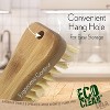 LOLA Bamboo Scrub Brush for Cleaning, 6 Pack, Ergonomic Sustainable Durable Poly Bristles Made from Recycled Soda/Water Bottles Easy Hang Hole - 3 of 4