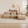 Aukfa Modular Corduroy Sectional Sofa with Ergonomic Support - Pet Friendly, Easy Assembly, Non-Slip Base Design - 2 of 4