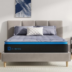 Avenco 10-in Medium Queen Hybrid Memory Foam/Coil Blend Mattress in a Box - 1 of 4