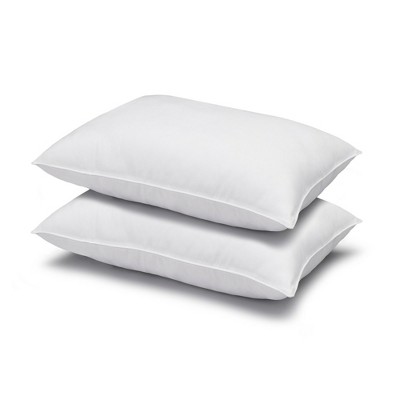 White Hypoallergenic Polyester King Stomach Sleeper Pillow Set