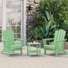 Hyleory Folding Adirondack Chair Outdoor, HDPE Patio Accent Chair - 3 of 4