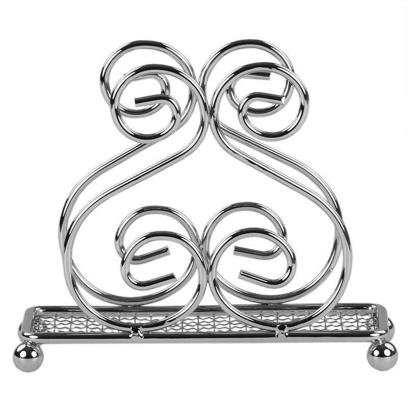 Home Basics Scroll Collection Chrome Plated Steel Napkin Holder, 4 of 6
