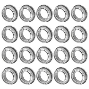 Unique Bargains Durable Chrome Steel Multipurpose Use Flanged Ball Bearing 20 8mm x 12mm x 3.5mm - 1 of 4