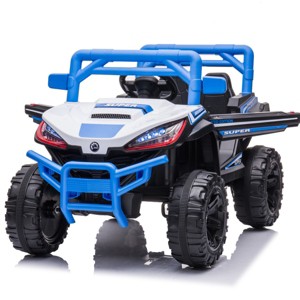 TopComfy Baby Walkers Kids Ride Four Drive Ride On Car Kids Gift Safe Durable Reliable Smooth Outdoor Play Toy for for Kids, Blue, 39.3"*22.8"*15.3" - 1 of 4