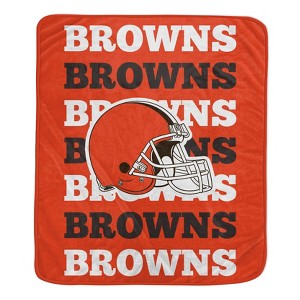 NFL Cleveland Browns Repeat Refresh Ultra Soft Blanket - 1 of 1