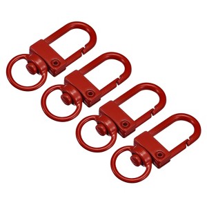 Unique Bargains DIY Craft Key Organization Lobster Claw Lanyard Swivel Clasps 1.3" x 0.51" 4 Pcs - 1 of 4