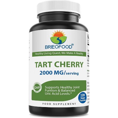 Brieofood Tart Cherry 2000mg/Serving - 120 Veggie Capsules