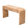 NicBex Unique Burl Veneer Console Table with Storage,Entryway Table with 2 Drawers & Metal Handles,Foyer Table for Hallway,Living Room - 3 of 4