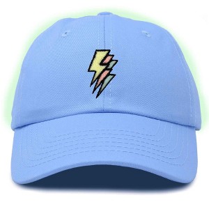 Dalix Lightning Embroidered Bolt Dad Hat Cotton Baseball Cap Adjustable Mens - 1 of 4
