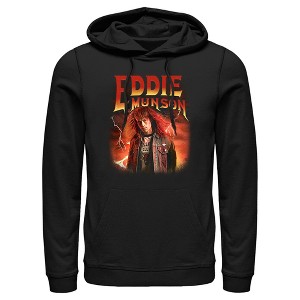 Men's Stranger Things Eddie Munson Metalhead Pull Over Hoodie - 1 of 4
