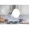 Urban Ambiance Luxury Mid-Century Modern Indoor Pendant,  11-1/2''H x 10"W x 10''D,  Brushed Nickel Finish, UHP4522 - 2 of 4
