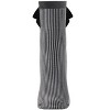 Memoi Women's Houndstooth Faux Pearl Bow Accent Anklet Sock Black-Gray One Size - 2 of 4