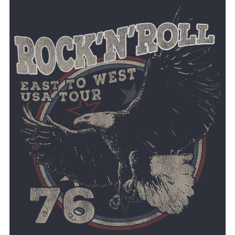 Juniors Womens Lost Gods Rock and Roll Eagle Festival Muscle Tee, 2 of 5
