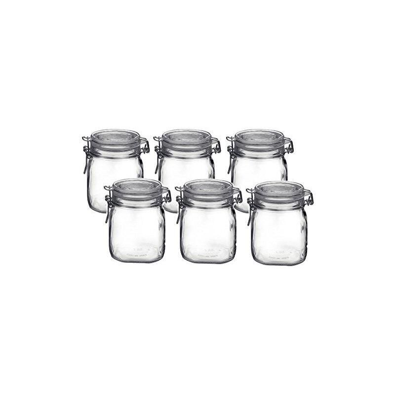 Bormioli Rocco Fido Clear Glass Jar with 85 mm Gasket, 1 Liter (Pack of 2), 3 of 6