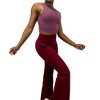 Anna-Kaci Active Women's High Neck Seamless Crop Tank Top with Wide Straps and Stretch Compression Fit - 2 of 4