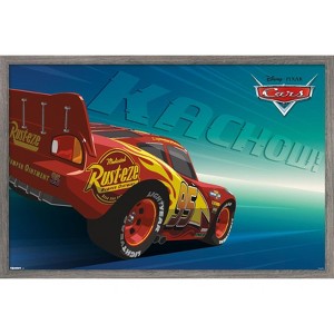 Trends International Disney Pixar Cars (2006) - Kachow! Lightning McQueen Framed Wall Poster Prints - 1 of 4