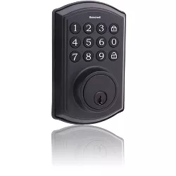 Honeywell Digital Deadbolt Door Lock with Electronic Keypad Matte Black