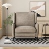 Coolbibila-Fabric Oversized Push Back Recliner,Adjustable Reclining Chair With Lumbar Support,Lounge Armchair With Padded Seat Backrest - 2 of 4
