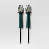 2pc 22.25" Witch Hands Yard Stakes Halloween Decorative Prop Green - Hyde and EEK! Boutique™ - 3 of 4