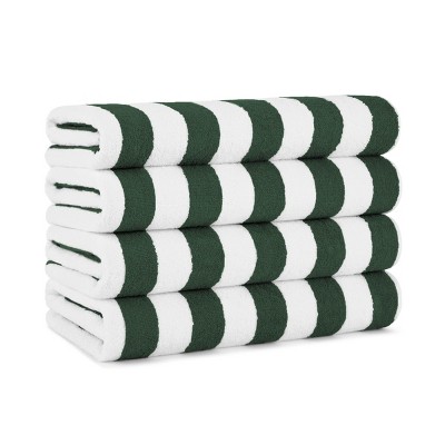Arkwright Oversized California Beach Towels - (Pack of 4) Absorbent, Quick Drying, Ringspun Cotton Pool Towel, 30 x 70 in
