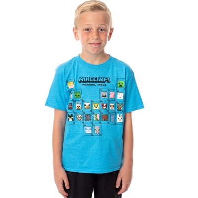 Seven Times Six Minecraft Boy's Periodic Table Kids Short Sleeve T-Shirt