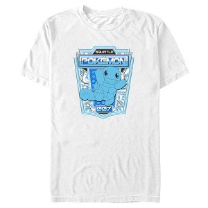 Men's Pokemon Squirtle Metallic Badge T-Shirt - 1 of 4