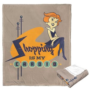 Warner Bros. The Jetsons Shopping Workout Silk Touch Throw Blanket 50x60 Inches - 1 of 4