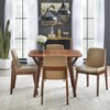 Set of 2 Raven Dining Chair Tan - Buylateral: Mid Century Modern, Rubberwood Base, Faux Leather - image 3 of 3