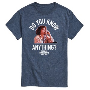 Men's - Ferris Bueller's Day Off - Do You Know Anything Short Sleeve Graphic T-Shirt - 1 of 4
