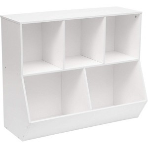 MaseiKar Kids Bookshelf, Bookcase Footboard, Toy Storage Cubby, Children's Toy Shelf, 35.4" L Storage Cabinet, Fit for Children's Room, Playroom - 1 of 4