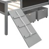 NicBex Twin Size Loft Bed with Slide & Climbing Wall,Fun Twin Loft Bed with Chalkboard Panels & Storage Bins,Low Loft Bed for Kids - 4 of 4