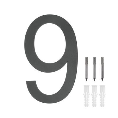 Unique Bargains 304 Stainless Steel Waterproof Rustproof House Numbers 1 Pc