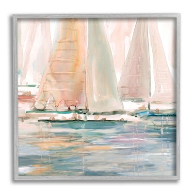 Stupell Industries Warm Sunlit Sailboat Reflection Framed Giclee Art