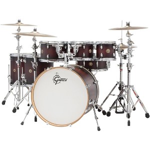 Gretsch Drums Catalina Maple 6-Piece Shell Pack with Free 8 in. Tom Satin Deep Cherry Burst - 1 of 3