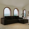 104" Cloud Corduroy Upholstered Modular L-Shaped Sectional Sofa with Chaise, Deep Seats, No Assembly - 3 of 4