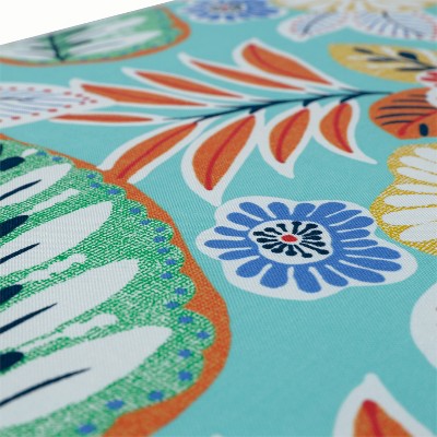 Marlow Aqua Floral Rectangular Indoor/Outdoor Throw Pillow Set