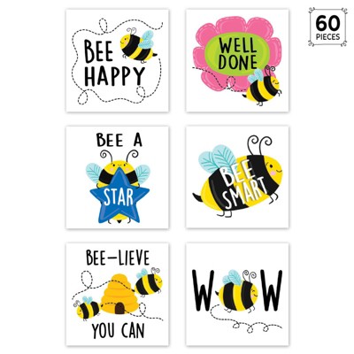 Creative Teaching Press Bees Rewards Stickers, 1-1/2", Pack of 60 (Pack of 6)