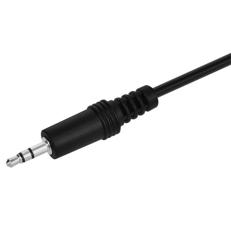 Monoprice Stereo Extension Cable - 12 Feet - Black | 3.5mm Plug/Jack Male/Female, 2 of 7