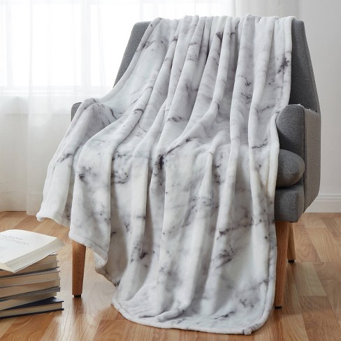 60x70 Oversized Flannel Fleece Throw Blanket Light Gray - Yorkshire Home  : Target