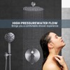 WOWOW  9-Spray Patterns with 1.8 GPM 10 in. Wall Mount Rain Fixed Shower Heads in - 2 of 4