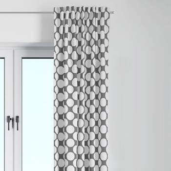 Bacati - Large Dots Grey Curtain Panel